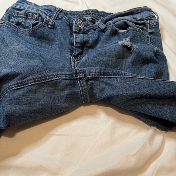 Hydraulic “nolita” curvy size 10 mid rise distressed skinny jeans - Picture 5 of 6